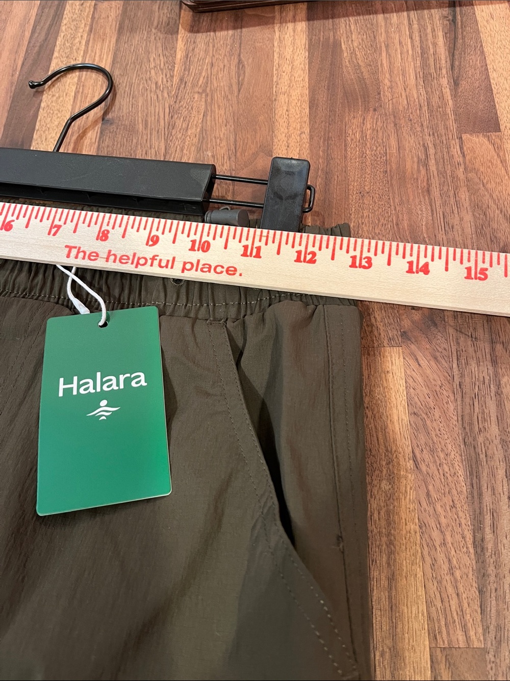 HALARA Olive Green Elastic-Waist cargo Skirt with Drawstring - Picture 10 of 11